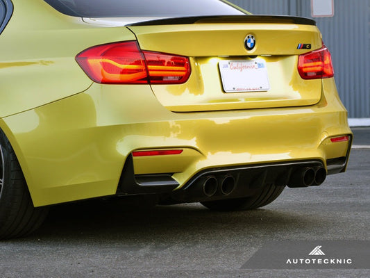 AutoTecknic Carbon Fiber Rear Bumper Trim - F80 M3 | F82/ F83 M4 - Graveyard Performance
