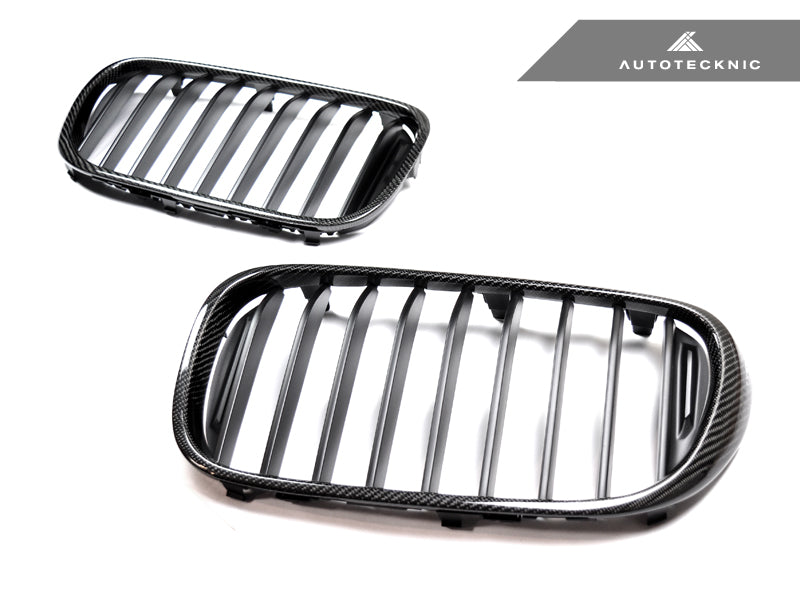 AutoTecknic Carbon Fiber Front Grille Set - G11/ G12 7-Series Pre-LCI (16-19) - Graveyard Performance