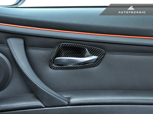 AutoTecknic Dry Carbon Interior Door Handle Trims - E92 3-Series & M3 | E93 3-Series & M3 - Graveyard Performance