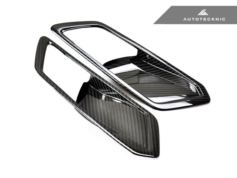 AutoTecknic Dry Carbon Interior Door Handle Trim Set - G80 M3 - Graveyard Performance