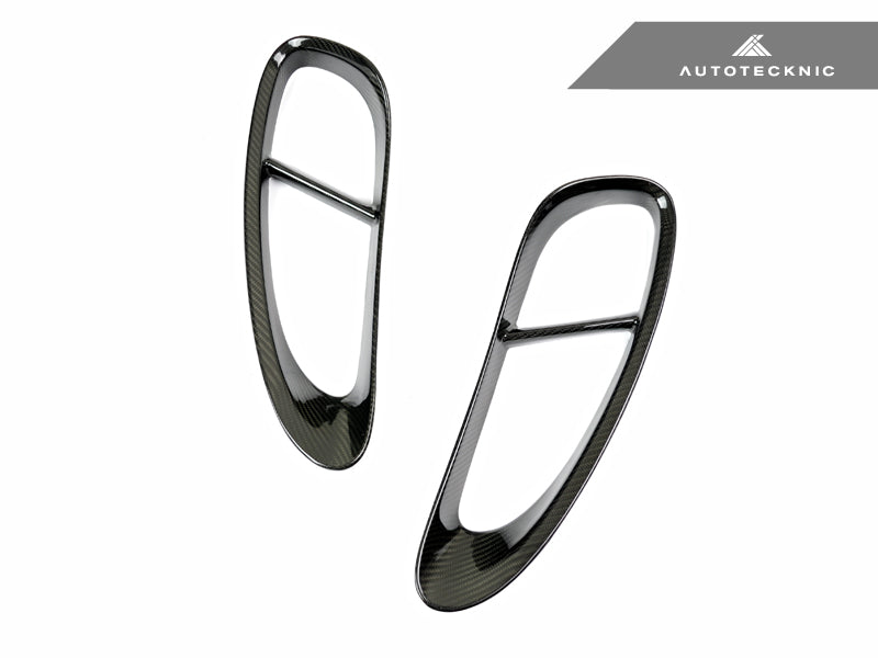 AutoTecknic Dry Carbon Side Vent Covers - Porsche 718 Cayman | Boxster - Graveyard Performance
