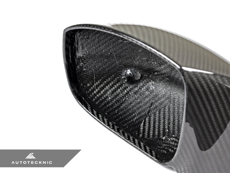 AutoTecknic Replacement Dry Carbon Mirror Covers - Nissan R35 GTR - Graveyard Performance