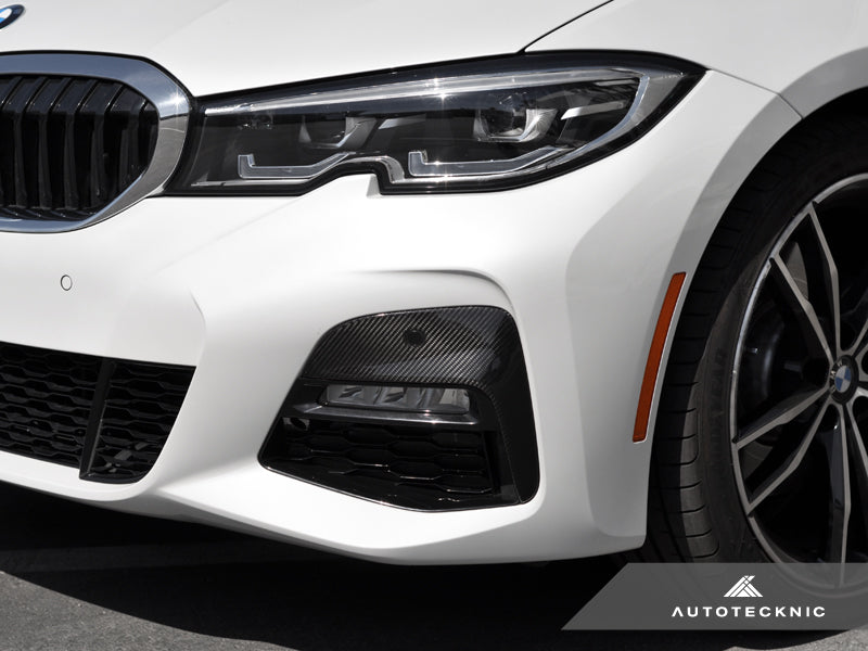 AutoTecknic Dry Carbon Front Bumper Trim - G20 330I M-Sport