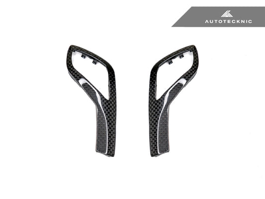 AutoTecknic Carbon Fiber Gear Selector Side Trims - G1X 8-Series - Graveyard Performance