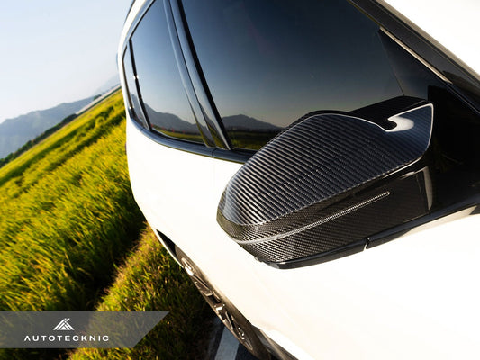 AutoTecknic M-Inspired Dry Carbon Mirror Cap Set - G45 X3 - Graveyard Performance