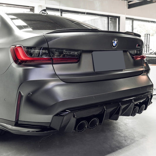 Carbon Fiber Rear Diffuser - BMW G80 M3 & G82/G83 M4 - Graveyard Performance