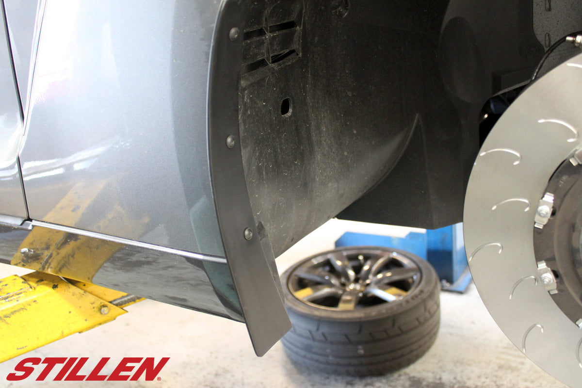 Stillen Nissan GT-R Mud Flap Kit Front & Rear For 09-12 Nissan GT-R