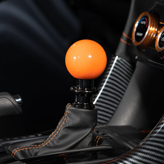 Billetworkz Automatic Shifter - Gloss Orange - Fits Subaru CVT: WRX (15–21), Crosstrek (13–23), Forester (14–18), Impreza (12–23), Legacy/Outback (10–14) - Graveyard Performance