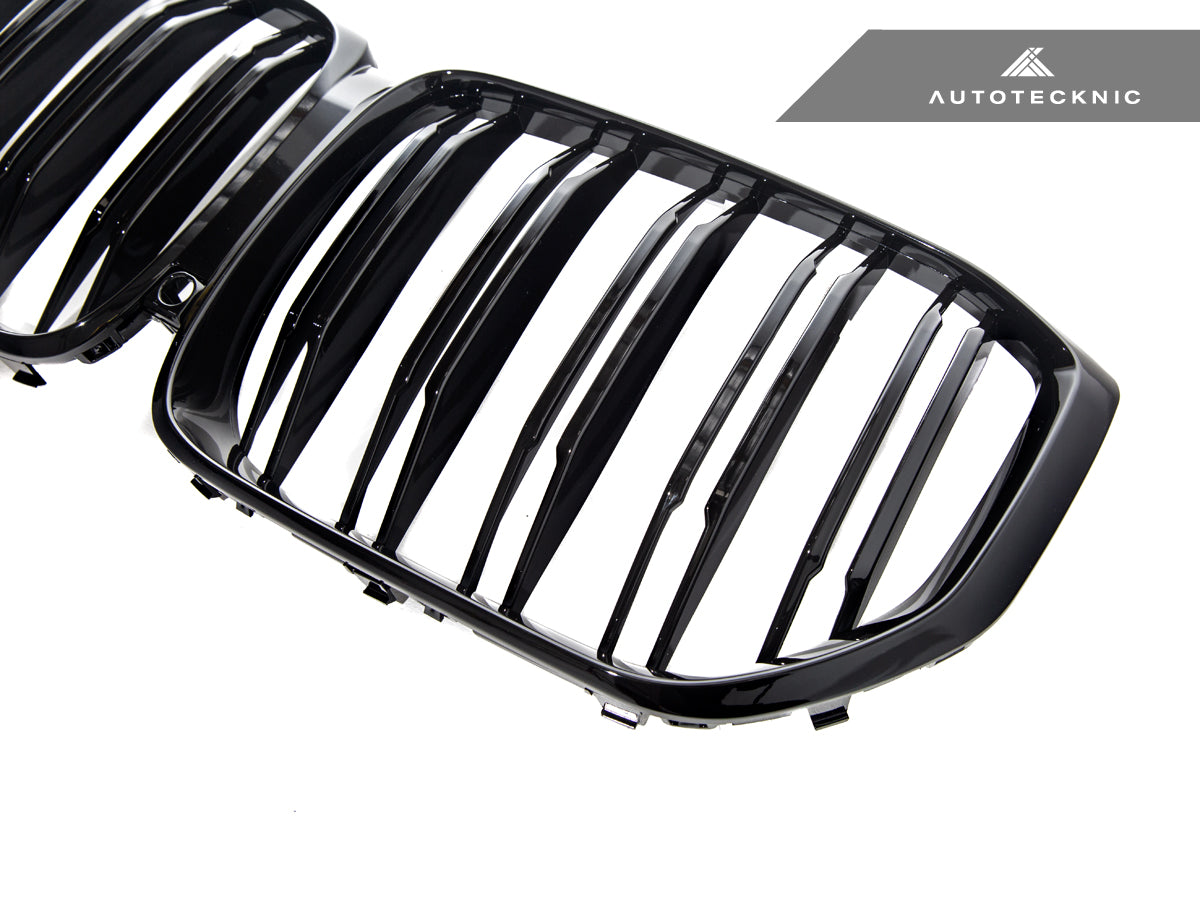 AutoTecknic Dual-Slats Gloss Black Front Grille - G05 X5 Pre-LCI - Graveyard Performance