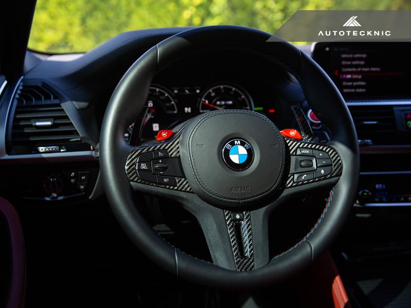 AutoTecknic Carbon Alcantara Steering Wheel Trim - G20 3-Series - Graveyard Performance