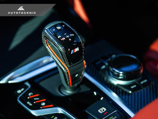 AutoTecknic Carbon Fiber Gear Selector Side Covers - F90 M5 - Graveyard Performance