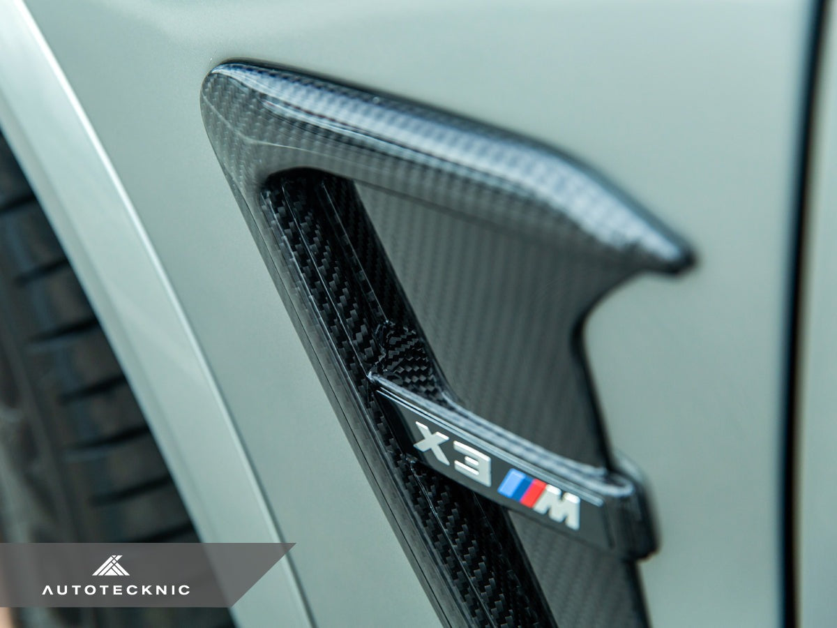 AutoTecknic Replacement Dry Carbon Fiber Fender Trims - F97 X3M | F98 X4M | G01 X3 | G02 X4