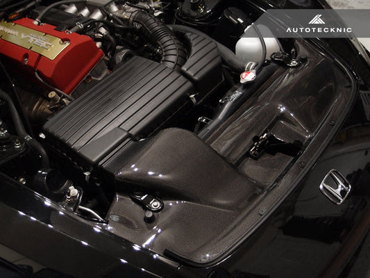 AutoTecknic Dry Carbon Fiber Cooling Shroud - Honda S2000 - Graveyard Performance