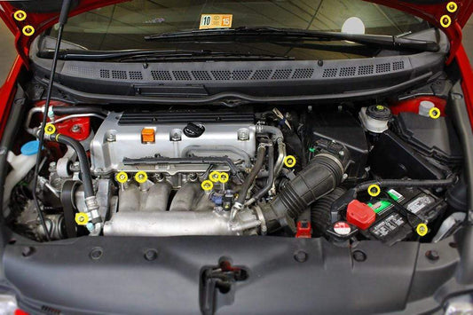 Honda Civic Si FG/FA (2006-2011) Titanium Ti Engine Bay Kit - Graveyard Performance