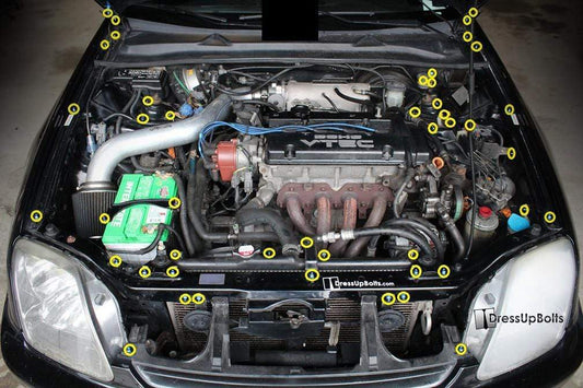 Honda Prelude (1997-2001) Titanium Ti Engine Bay Kit - Graveyard Performance
