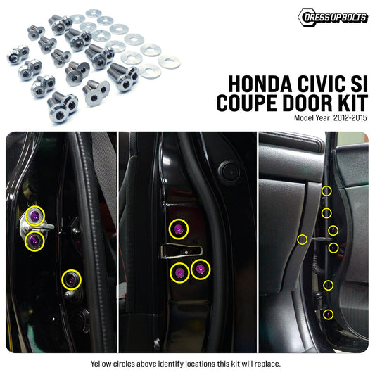 Titanium Hardware Door Kit - Honda Civic Si (2012-2015) - Graveyard Performance