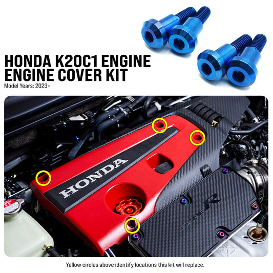 Titanium Hardware Engine Cover Kit - Honda K20C1 Engine - Graveyard Performance