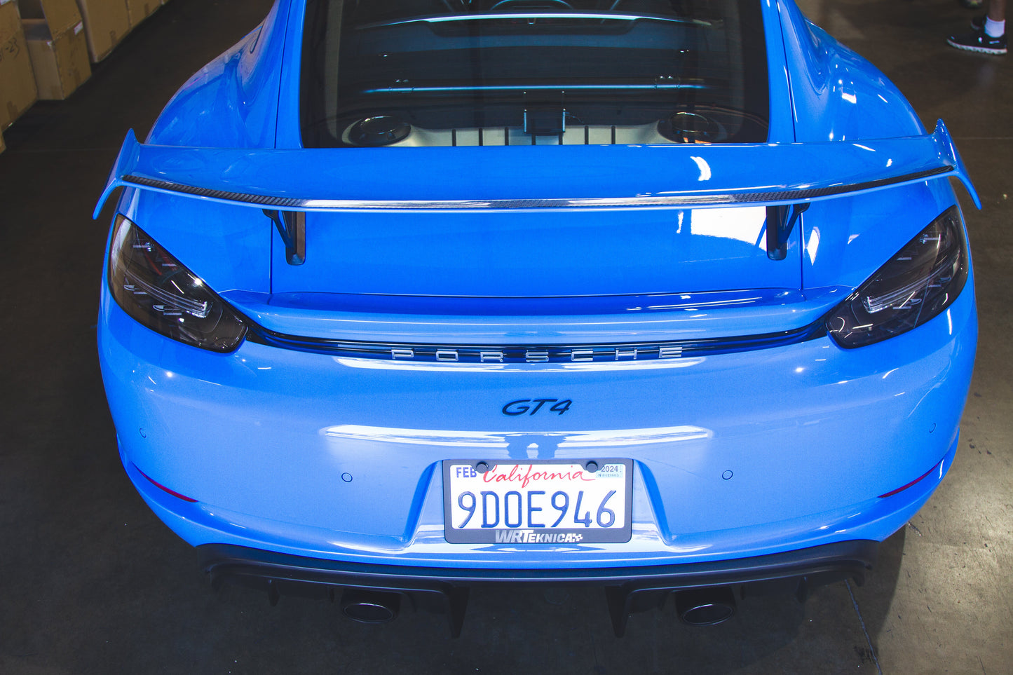 APR Performance Porsche 718 Cayman GT4 Carbon Fiber Gurney Flap 2020 - 2023