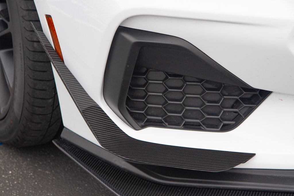 APR Performance Ford Mustang GT S650 Carbon Fiber Front Bumper Canards 2024 - Current (does not fit Dark Horse bumper)