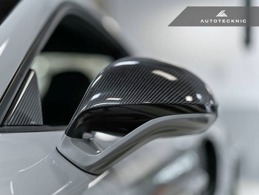 AutoTecknic Dry Carbon Sport Design Mirror Covers - Porsche 991 Turbo | GT3 | GT4 - Graveyard Performance