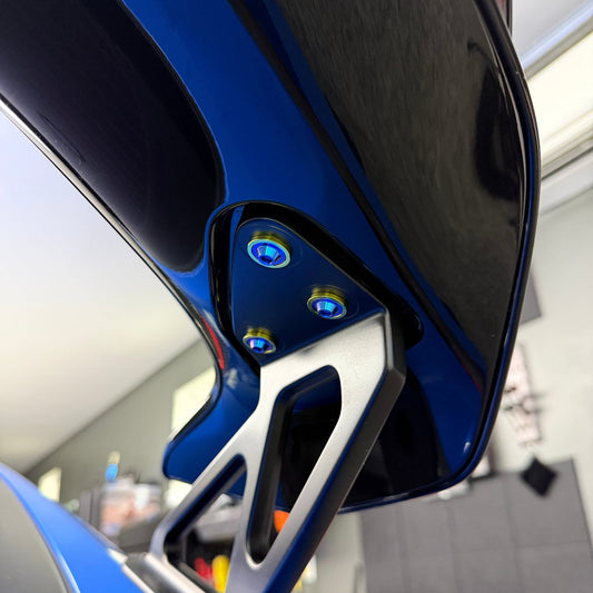 JDC Titanium Wing Mounting Hardware (2023+ FL5 Civic Type R) - Graveyard Performance