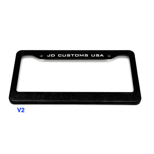 JDC Dry Carbon Fiber License Plate Frames (Gloss, Matte, & Forged) - Graveyard Performance