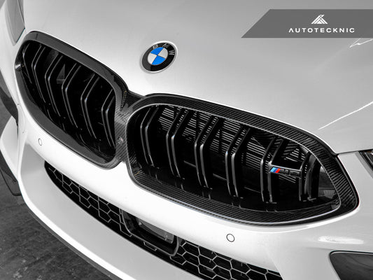 AutoTecknic Replacement Dry Carbon Grille Surround - F9X M8 - Graveyard Performance