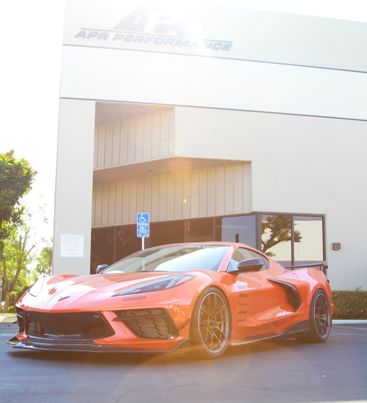 APR Performance Chevrolet Corvette C8 Carbon Fiber Front Bumper Side Bezels