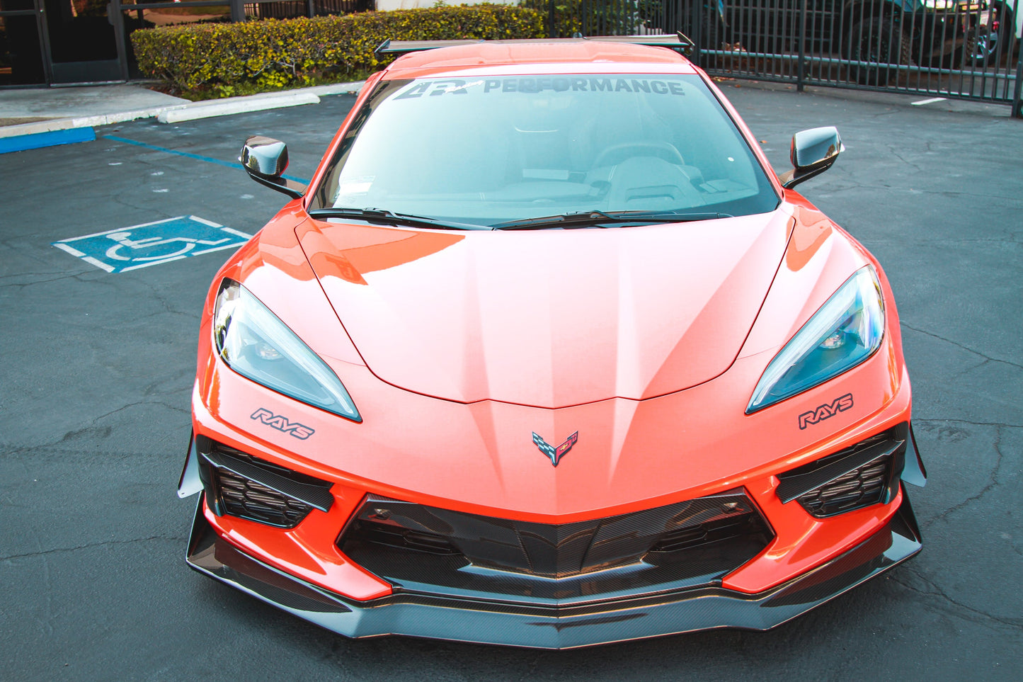 APR Performance Chevrolet Corvette C8 Carbon Fiber Front Bumper Side Bezels