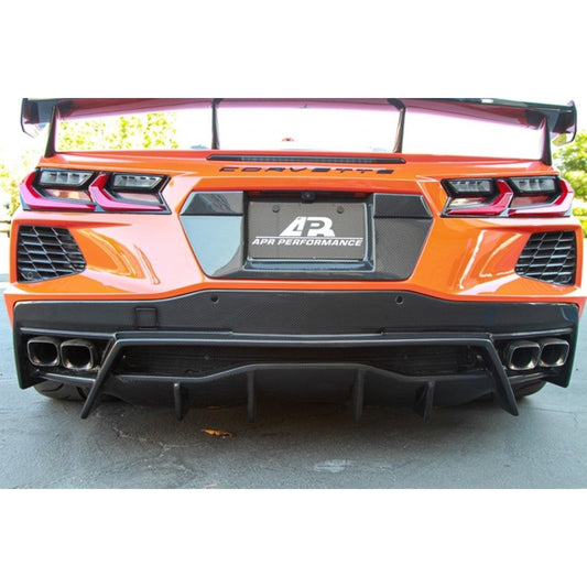APR Performance Chevrolet Corvette C8 Carbon Fiber License Plate Backing