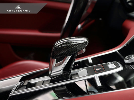AutoTecknic Carbon Fiber Exclusive Design Shift Lever - Porsche 971 Panamera | 9Y0 Cayenne - Graveyard Performance