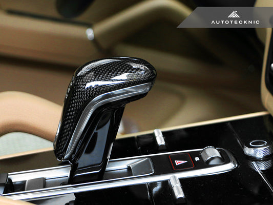 AutoTecknic Carbon Fiber Gear Selector Cover - Porsche 9Y0 Cayenne 2019-2023 - Graveyard Performance