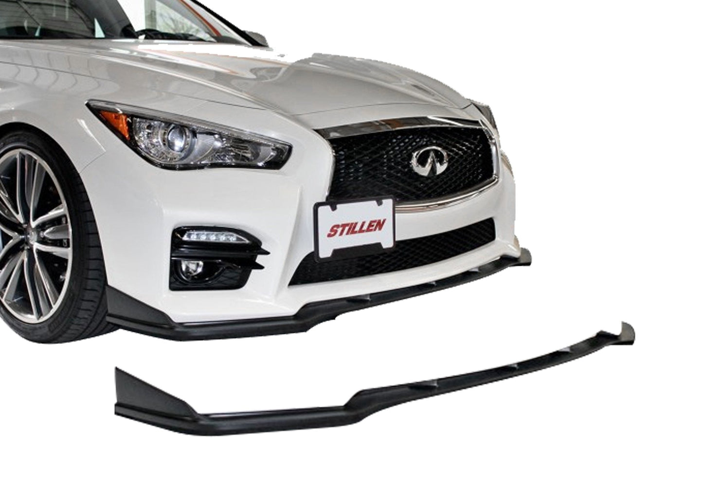 Stillen Infiniti Q50 Sport Front Splitter Unfinished For 14-17 Infiniti Q50 Sport