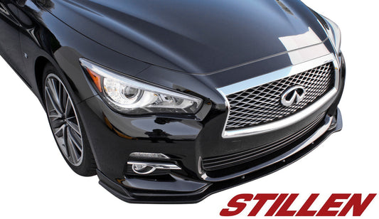 Stillen Infiniti Q50 Premium Front Splitter Matte Black For 14-17 Infiniti Q50