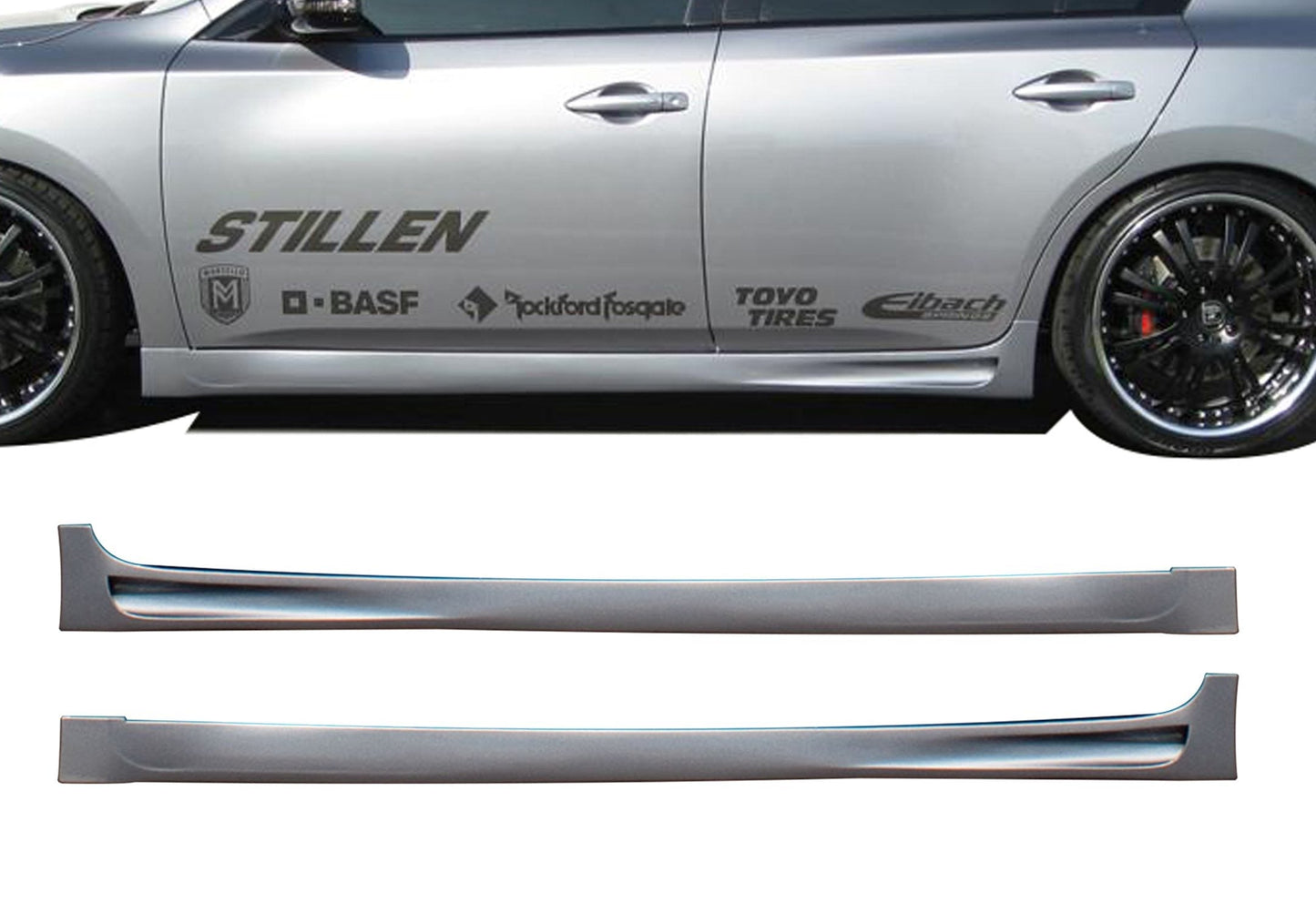Stillen Nissan Maxima Side Skirt Set Unpainted For 09-15 Nissan Maxima