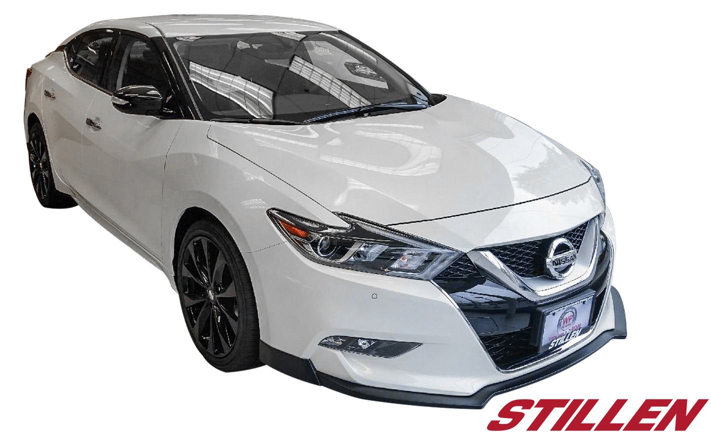 Stillen Nissan Maxima Front Lip Splitter Matte Black For 16-18 Nissan Maxima