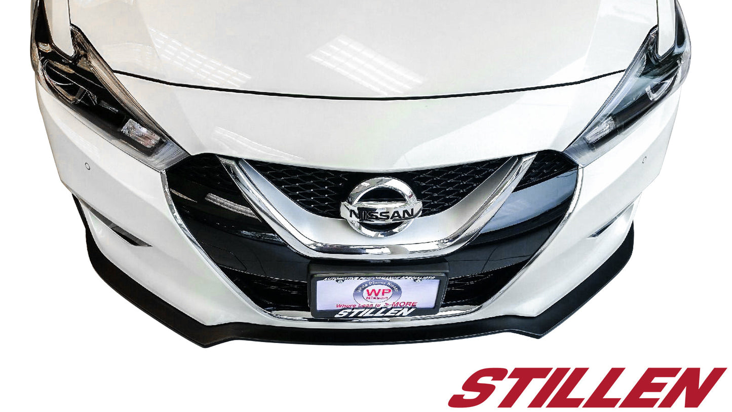 Stillen Nissan Maxima Front Lip Splitter Matte Black For 16-18 Nissan Maxima