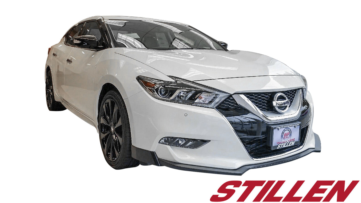 Stillen Nissan Maxima Front Lip Splitter Matte Black For 16-18 Nissan Maxima