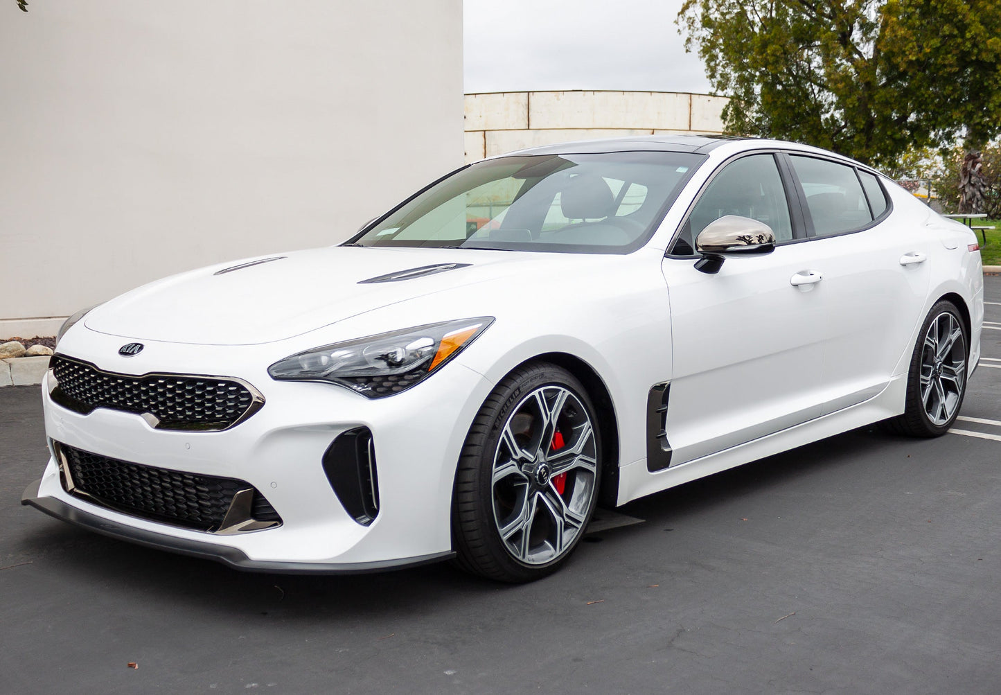 Stillen Kia Stinger GT Front Diffuser Matte Black For 18-21 Kia Stinger GT AWD/RWD 3.3TT