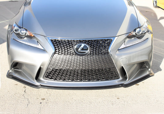 Stillen Lexus IS250, IS350 F Sport Front Splitter Matte Black for 14-15 Lexus IS250, IS350 F Sport