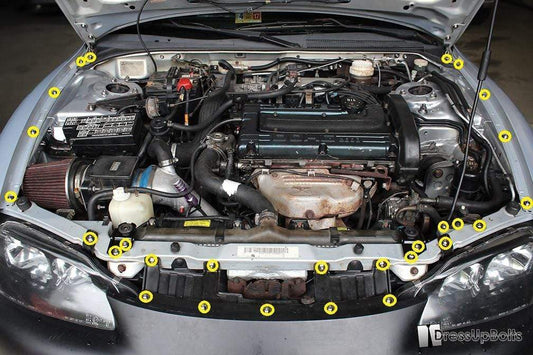 Eagle 2G Talon DSM (1995-1999) Titanium Partial Engine Bay Kit - Graveyard Performance