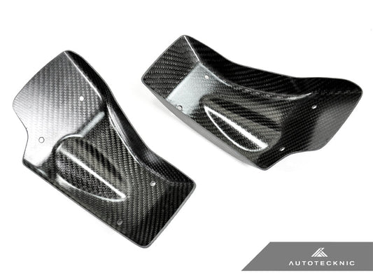 AutoTecknic Dry Carbon Fiber Brake Cooling Duct - Nissan R35 GTR - Graveyard Performance