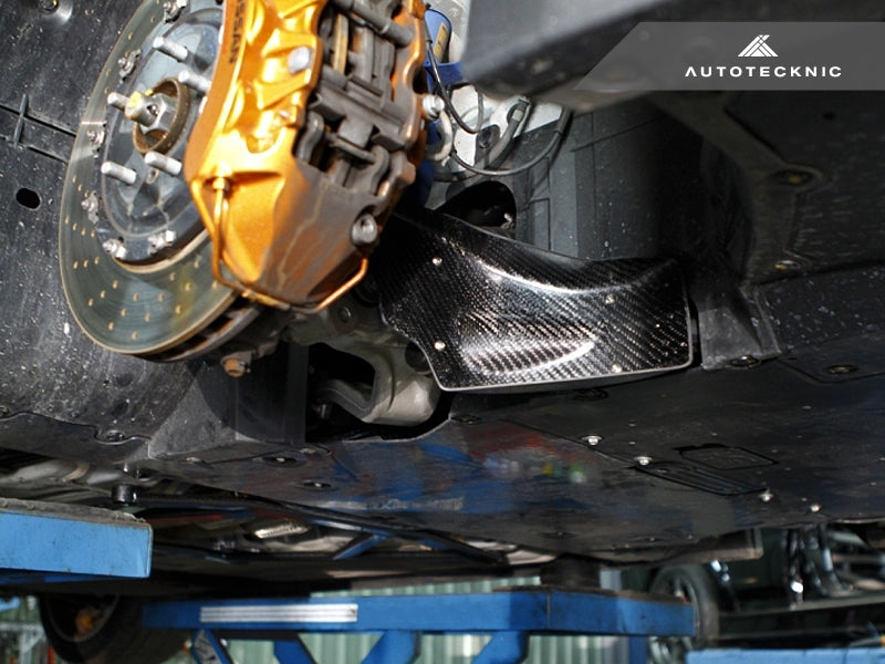 AutoTecknic Dry Carbon Fiber Brake Cooling Duct - Nissan R35 GTR - Graveyard Performance