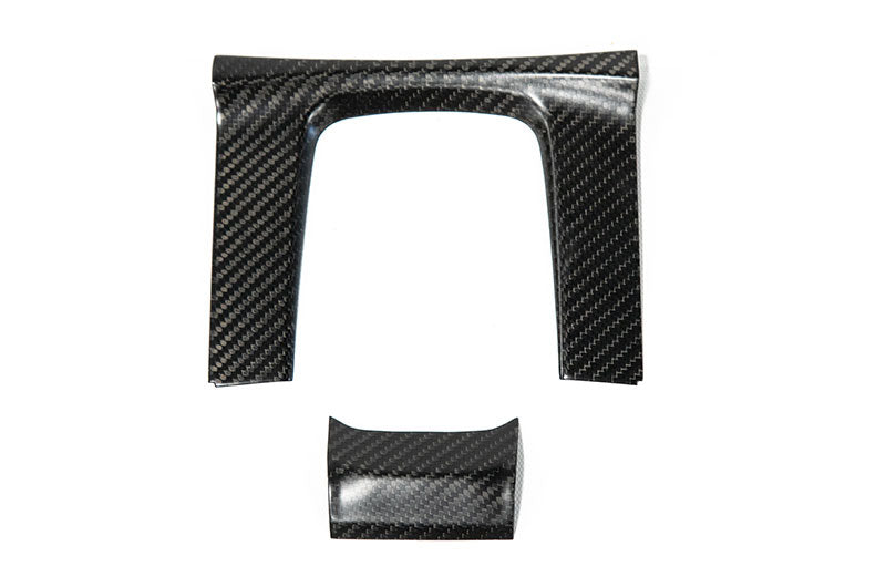 OLM Carbon Fiber Shifter Panel Cover (Matte Finish) - 2016-2021 Honda Civic