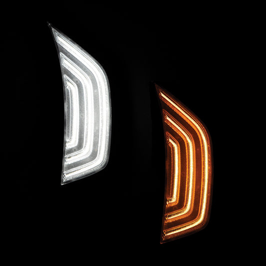 OLM LED Fender Vent Sequential Sidemarkers - 2018+ Jeep Wrangler - Graveyard Performance