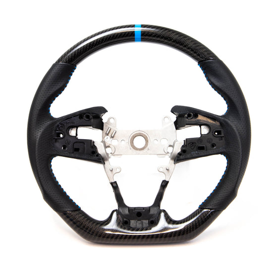 PRL Motorsports Steering Wheel 2016-2021 Civic Carbon and Leather Blue