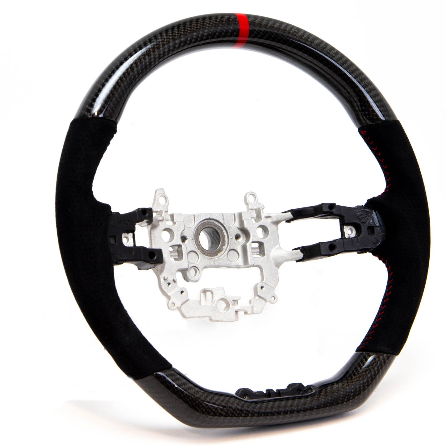 PRL Motorsports Steering Wheel 2022 Civic Carbon and Suede Red