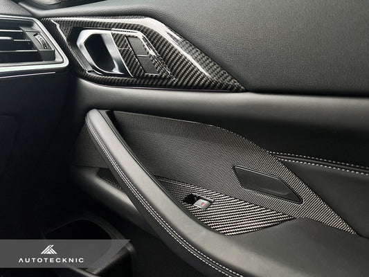 AutoTecknic Dry Carbon Window Switch Panel Trim Set - G82 M4 - Graveyard Performance