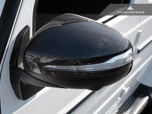 AutoTecknic Replacement Dry Carbon Mirror Covers - Mercedes-Benz W463A G-Wagon - Graveyard Performance