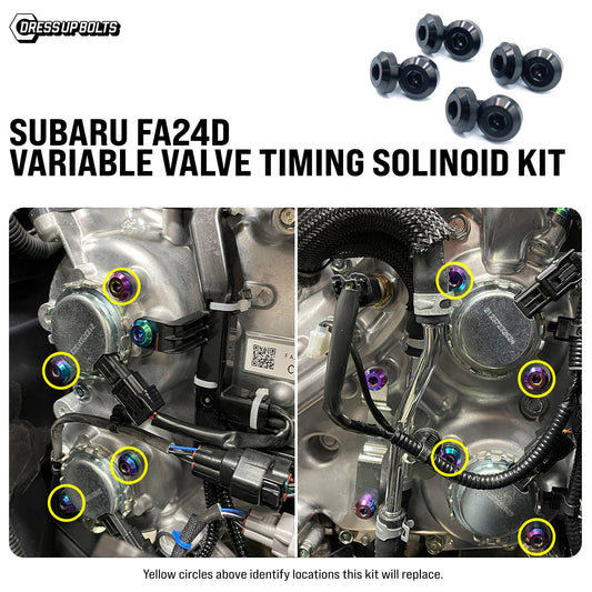Titanium Hardware Variable Valve Timing Solenoid Kit - Subaru FA24D Engine - Graveyard Performance